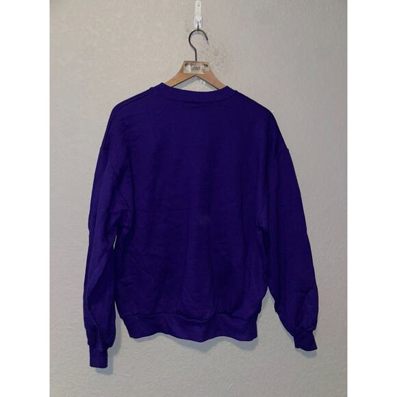 90s Vintage Jerzees Montana Big Sky Country Purple Graphic Sweatshirt VTG 1990s - Picture 9 of 11